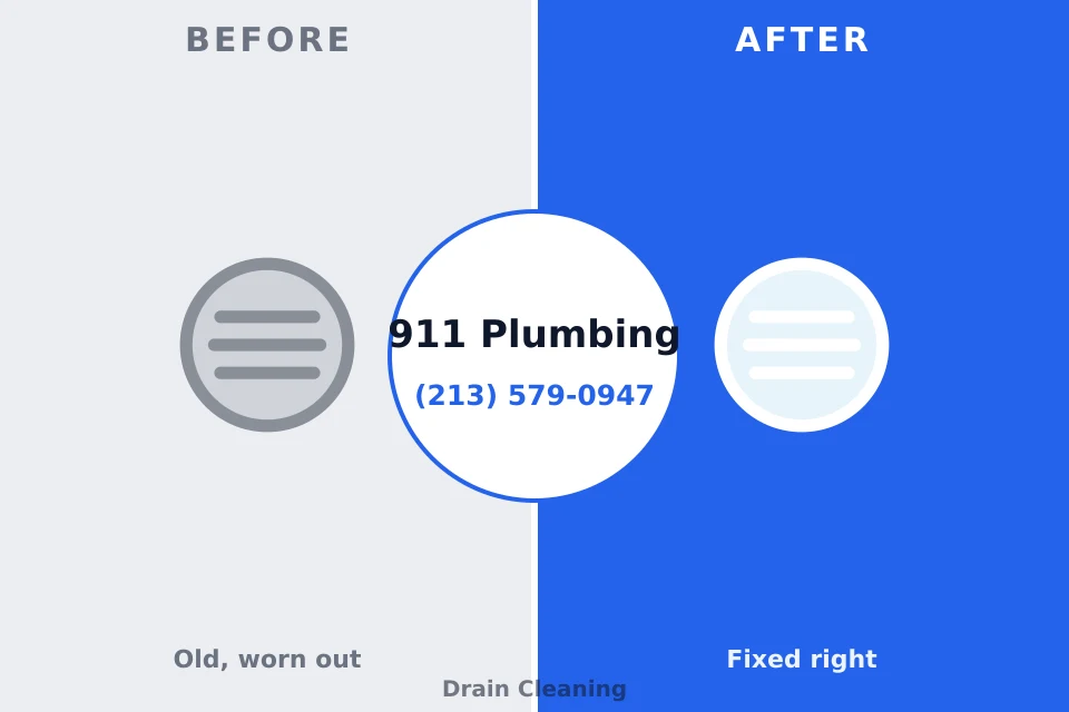 Before and after: plumbing repair Southern Gateway, VA